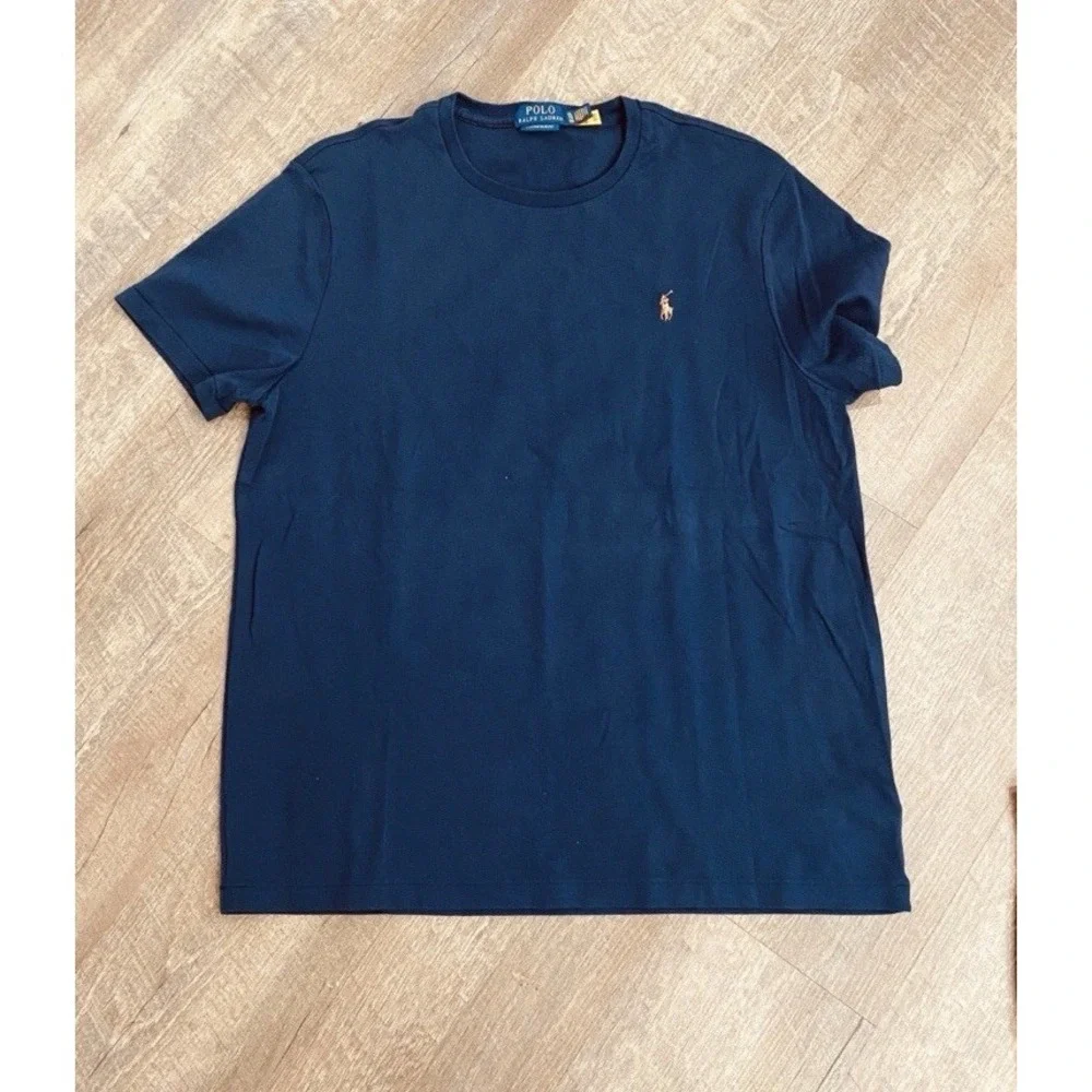 Polo Ralph Lauren Lot Of 2 Tyler Shorts Size 36 Slim Fit T-shirt Blue Large